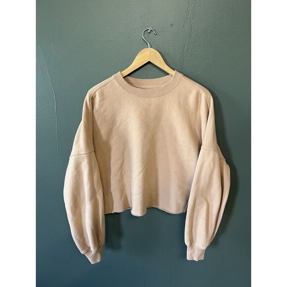 Abercrombie & Fitch Womens Cropped Hooded Sweater Soft A&F Size Large - Picture 1 of 3